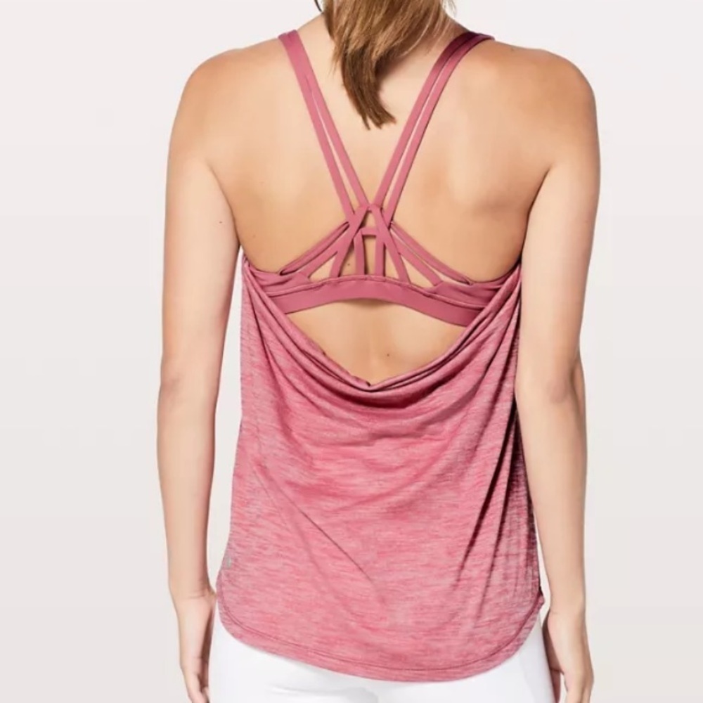 Lululemon Athletica Coral Strappy Tank Top size 4